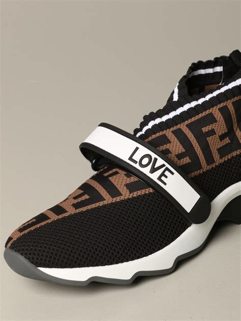 fendi shoes black|Fendi black sneakers women's.